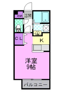 アンソレイエF【1階】の間取り