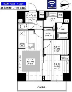 ステージファースト新御徒町II【11階】の間取り
