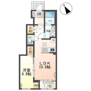 プレシア【1階】の間取り