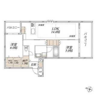 SUNMALL V【2階】の間取り