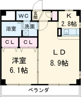 オレンジヴィラ若水【3階】の間取り