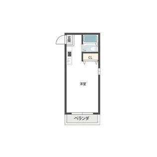 ゆうハイツ流町【2階】の間取り
