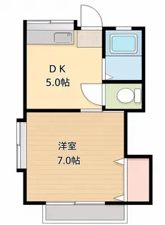 清美ハイツ【2階】の間取り