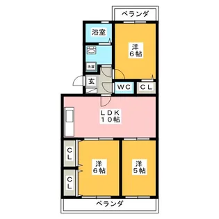メゾン・ド・エソールI【1階】の間取り