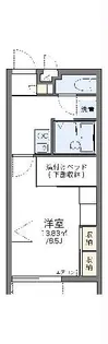 レオパレス首里城下町【1階】の間取り