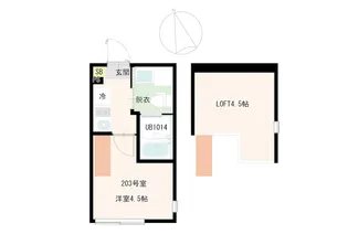 レジデンス・ソレイユ長津田【2階】の間取り