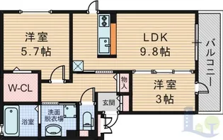 アルカディアII【3階】の間取り