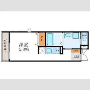 仮)アヴェルーチェ三条堀川【2階】の間取り