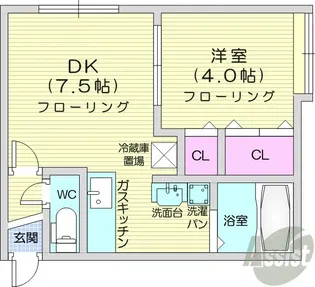ノーススター303【3階】の間取り