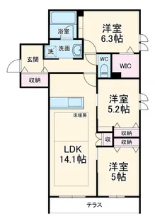 領家プライムコートI【1階】の間取り