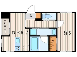 グラディート【3階】の間取り