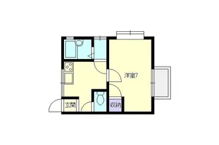 フレンズ長岡【2階】の間取り