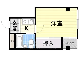 ES弁天町【4階】の間取り