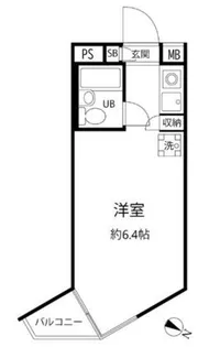 エスポワール中目黒【2階】の間取り