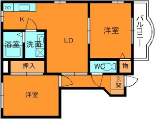 グランソレイユA・B【1階】の間取り