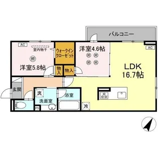 アトレ泉台【2階】の間取り