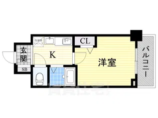 エスリード新梅田【7階】の間取り