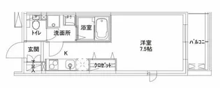 パークホーム元住吉【1階】の間取り