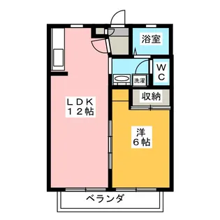エスポアール利平治城西 弐番館【2階】の間取り