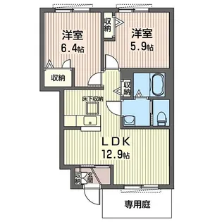 Fleurette【1階】の間取り