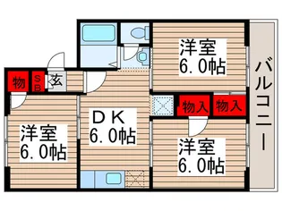 メゾンドール・ハマ一番館【2階】の間取り