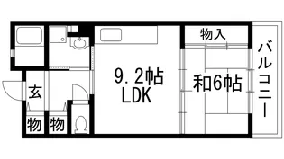 アルビス緑丘113号棟【2階】の間取り