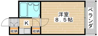 ハイツ今井【3階】の間取り