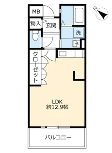 URアルビス五月ヶ丘【3階】の間取り