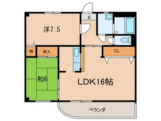 カ-サ サンマ-レ【1階】の間取り