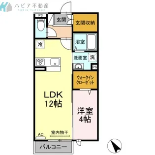 アリカンテ南花岡【1階】の間取り