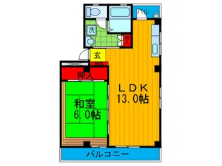 ファインブライト御殿山【3階】の間取り