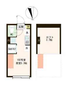 リネア平和台【1階】の間取り