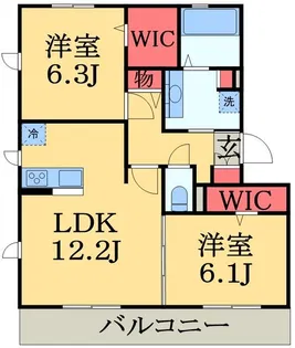 フェリスA棟【2階】の間取り