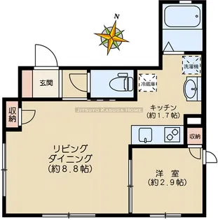 エリンコート壱番館【1階】の間取り