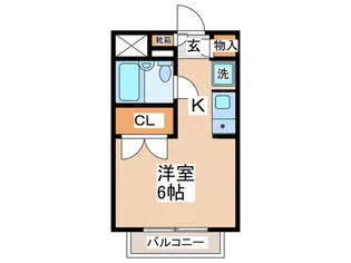 リヴィエール鶴牧【4階】の間取り