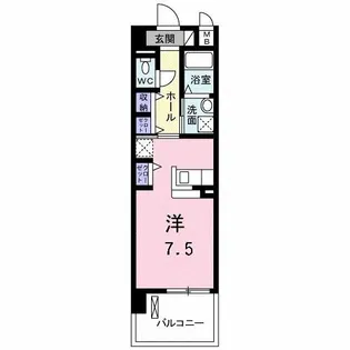 プラジュ千種【2階】の間取り