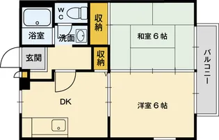 メゾンデシオン【1階】の間取り
