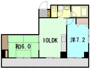 小西第2ビル【6階】の間取り