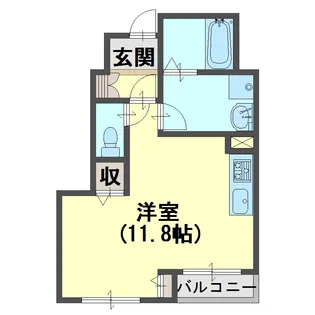アルモディモーラ【1階】の間取り