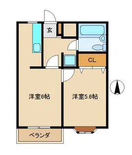 レジデンス曙【2階】の間取り