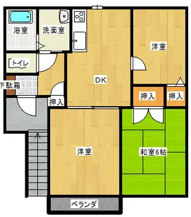 ファミール高橋A【2階】の間取り