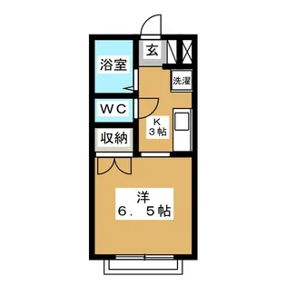 パーシモンコートA棟【2階】の間取り