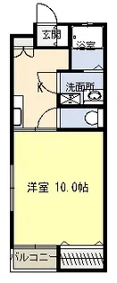 クローバーK.S【1階】の間取り