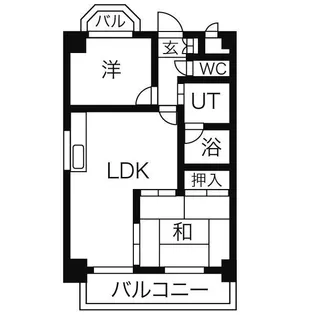 リヴァーサイド植田【1階】の間取り