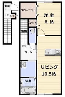 クオンタム桜川【2階】の間取り