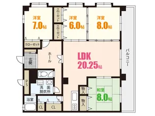 キャッスル西村【2階】の間取り