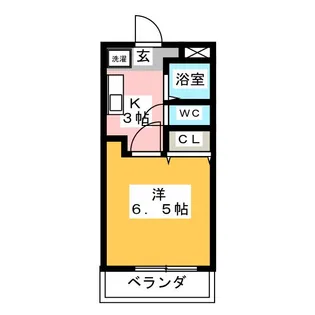 スペーシア追進 B【3階】の間取り
