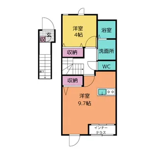 グリーンハイム小俣【2階】の間取り