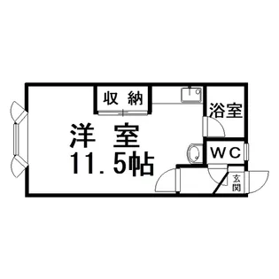 エーハイム【1階】の間取り