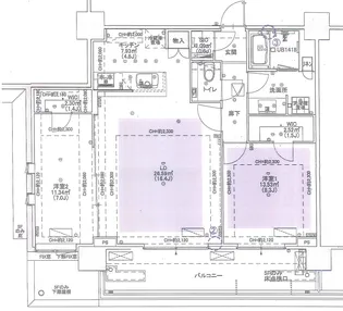 シティタワー新宿【7階】の間取り